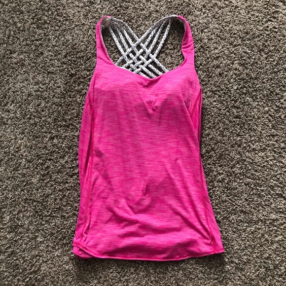 Criss Cross Back Straps Active Bra Tank